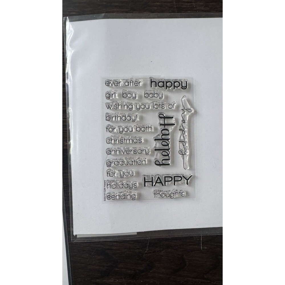 Lot of 5 - Simon Says Stamp Clear Sentiments - Picture 4 of 6